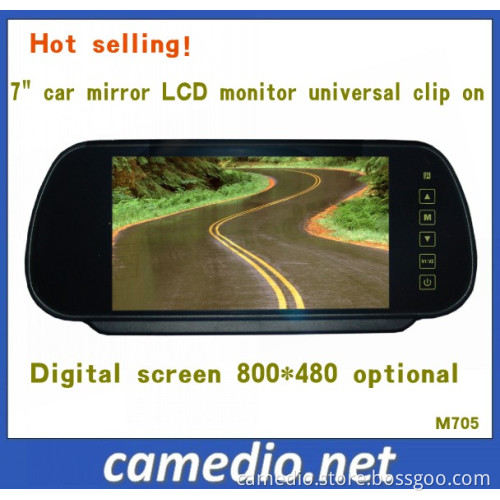 7inch Universal Rear View Car Mirror Monitor